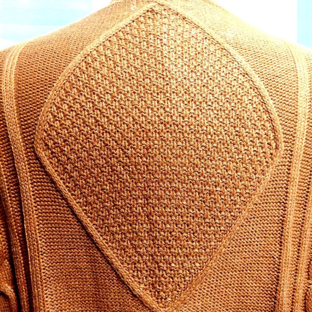 NWT Umgee Womens Camel Fringe Open Front Cardigan Sweater~Boho~MEDIUM - Picture 7 of 10